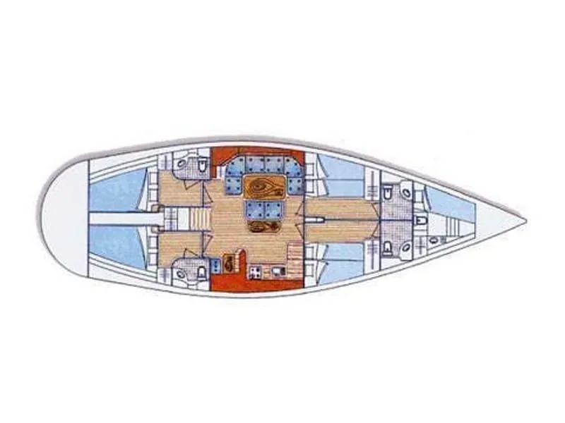 14.95m Nydri Sailing Yacht Ocean Star 49.5 Hire