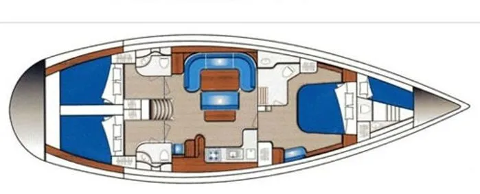 15.56m Ayia Evfimia Sailing Yacht Hire