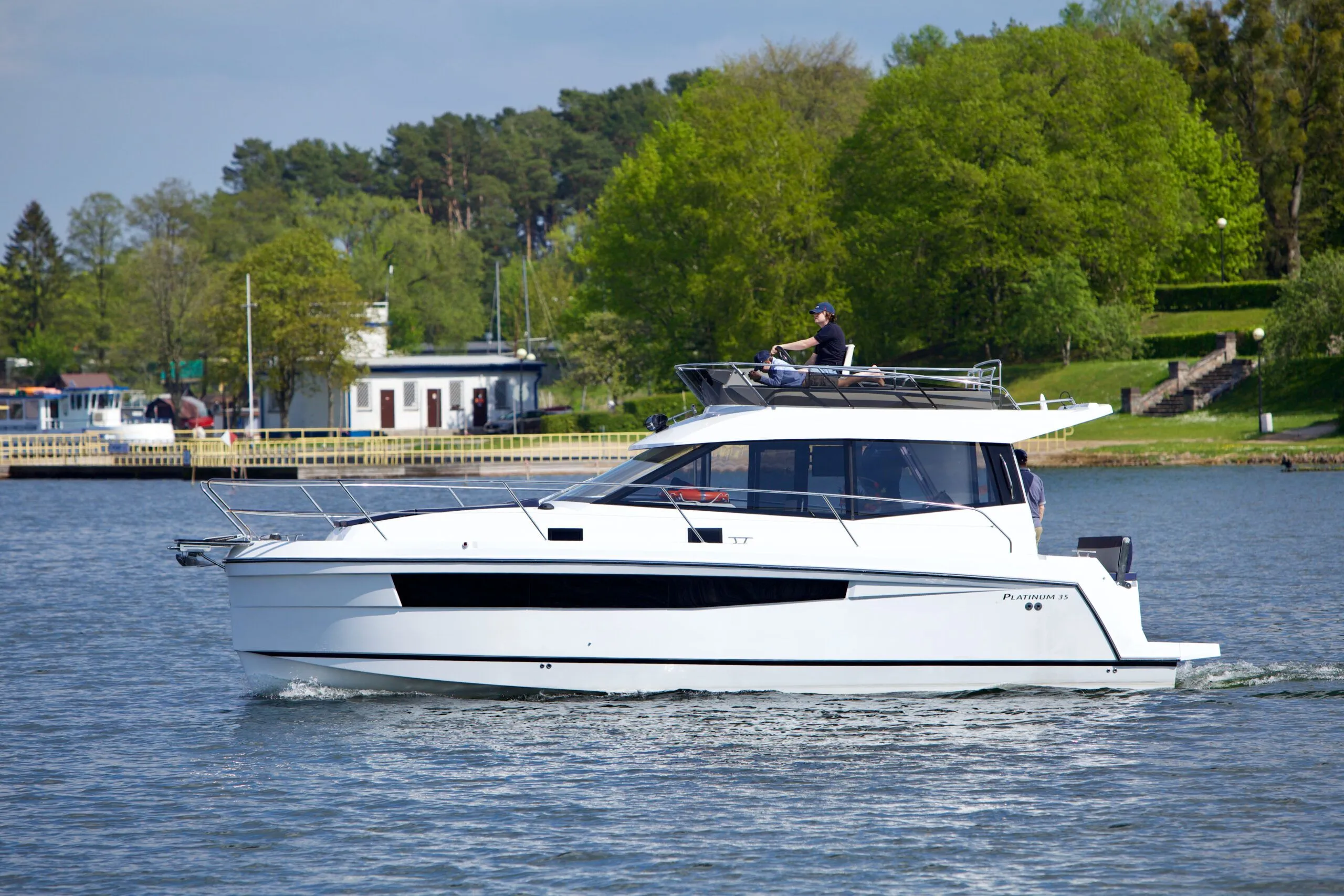 Explore Gizycko on a 10.38m Rental Boat