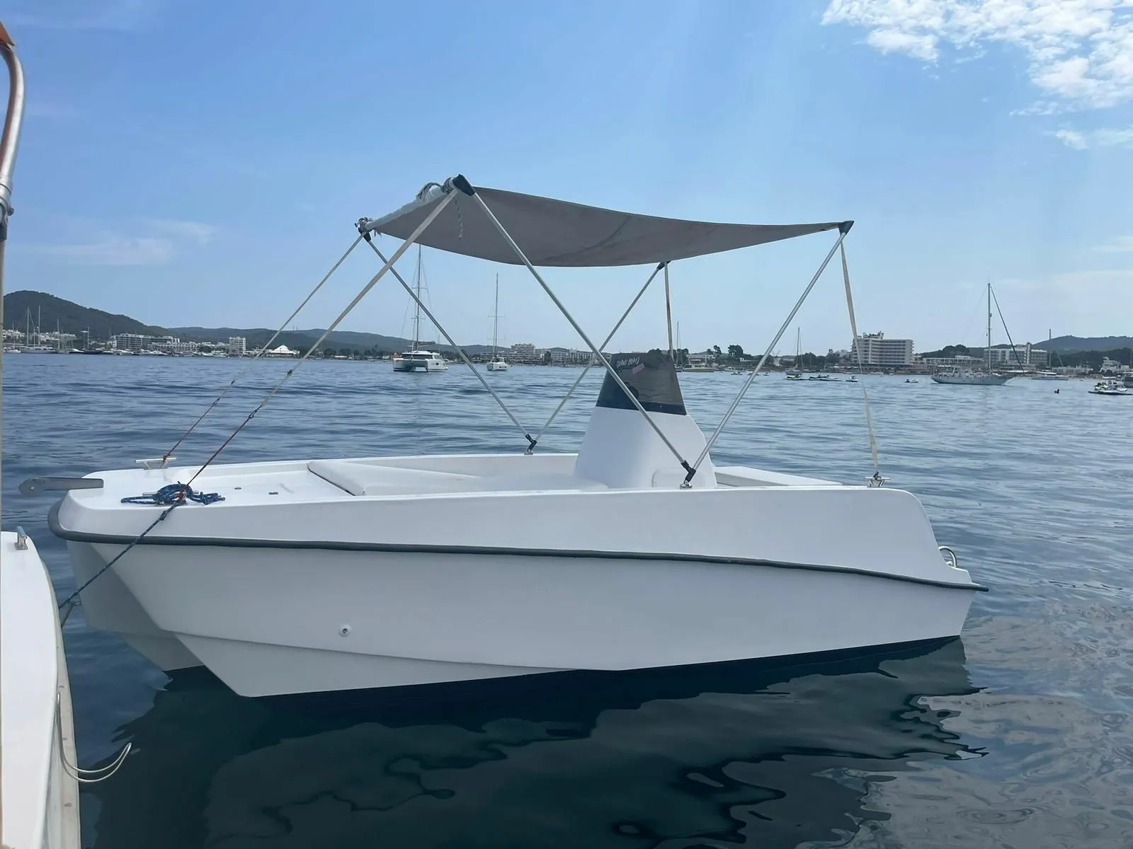 Explore Sant Antoni de Portmany on a 4.9m Rental Motor Boat