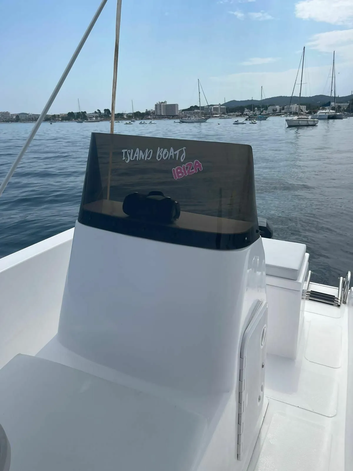 Explore Sant Antoni de Portmany on a 4.9m Rental Motor Boat
