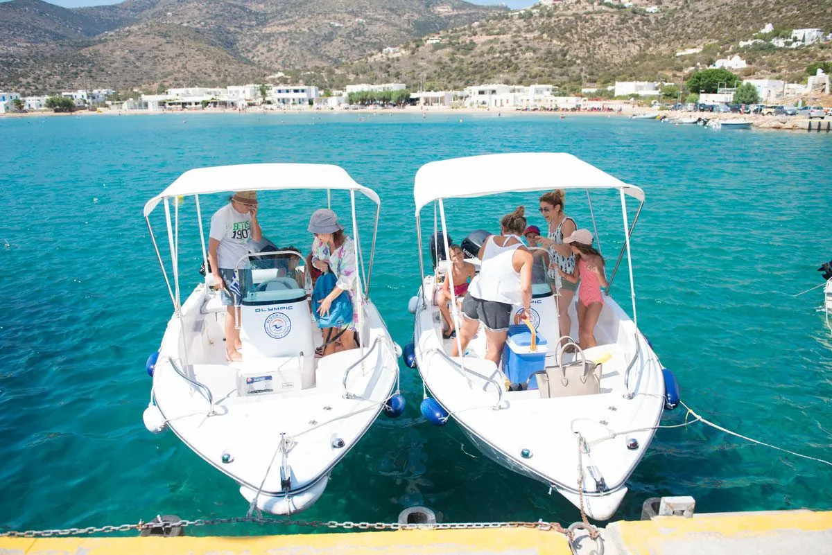 Explore Sifnos on a 4.5m Rental Motor Boat