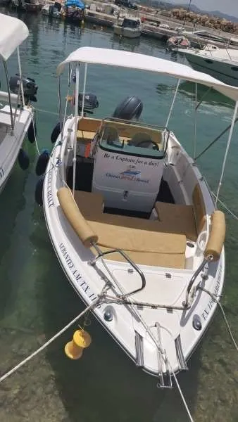 Explore Chania on a 5.5m Rental Motor Boat