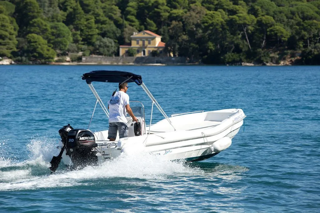 Charter a 5m Olympic Lux Motor Boat in Nydri
