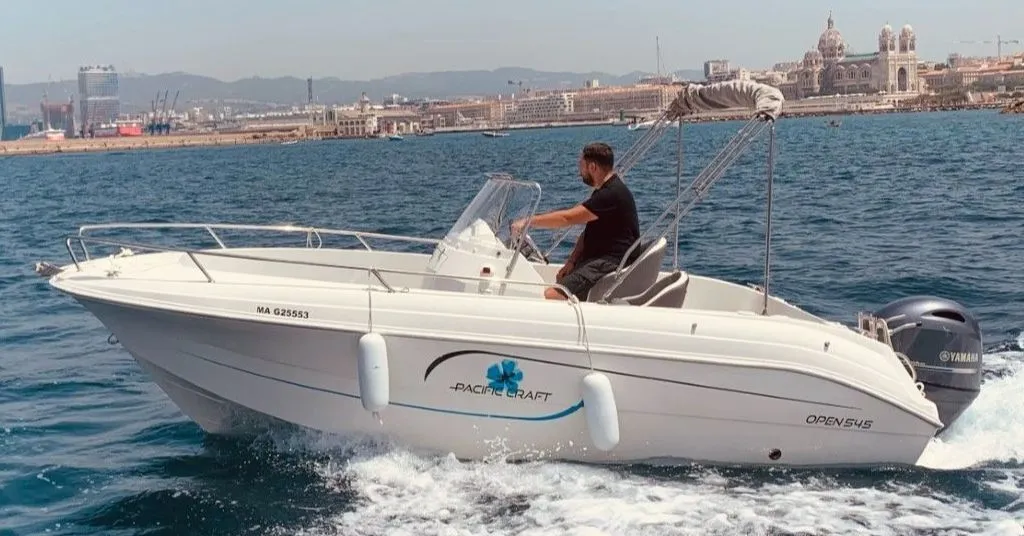 Explore Marseille on a 5.45m Pacific Craft 545 Open Motor Boat Rental