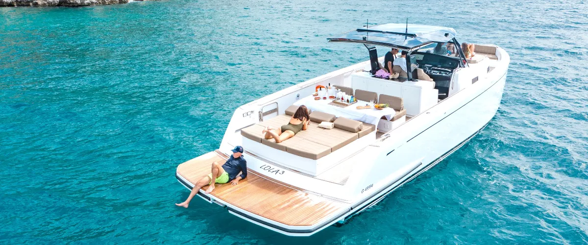 Explore Gustavia on a 12.8m Pardo 43 Motor Yacht Rental