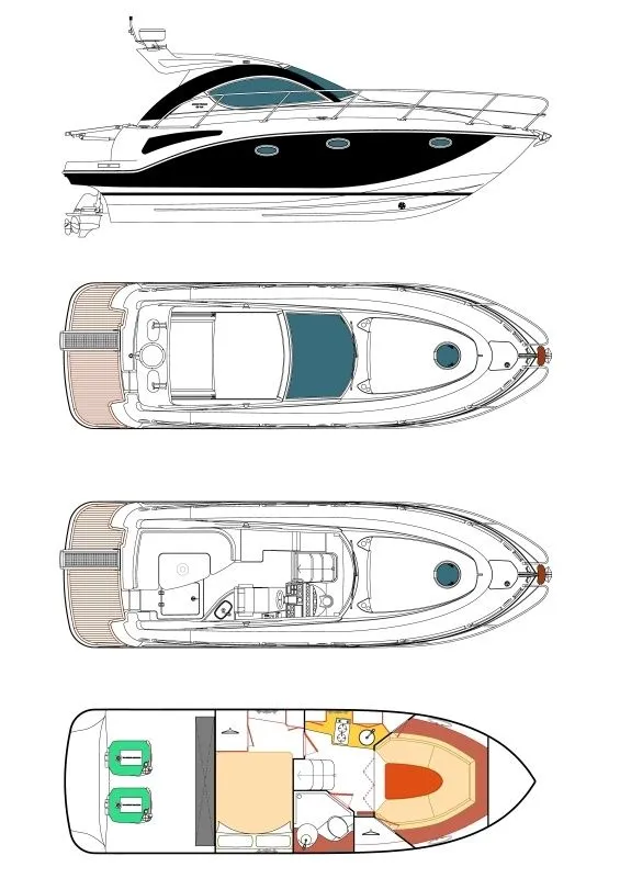 9.85m Baska Voda Pearlsea 31 Motor Yacht Hire
