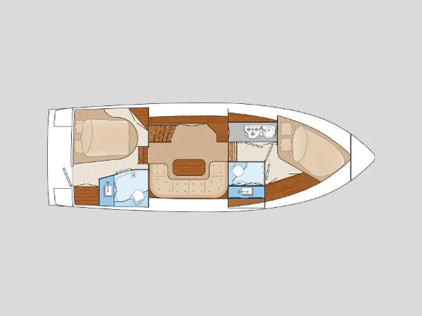 Kröslin Kiralık 2 Kabinli 10.6m Ev Tekne