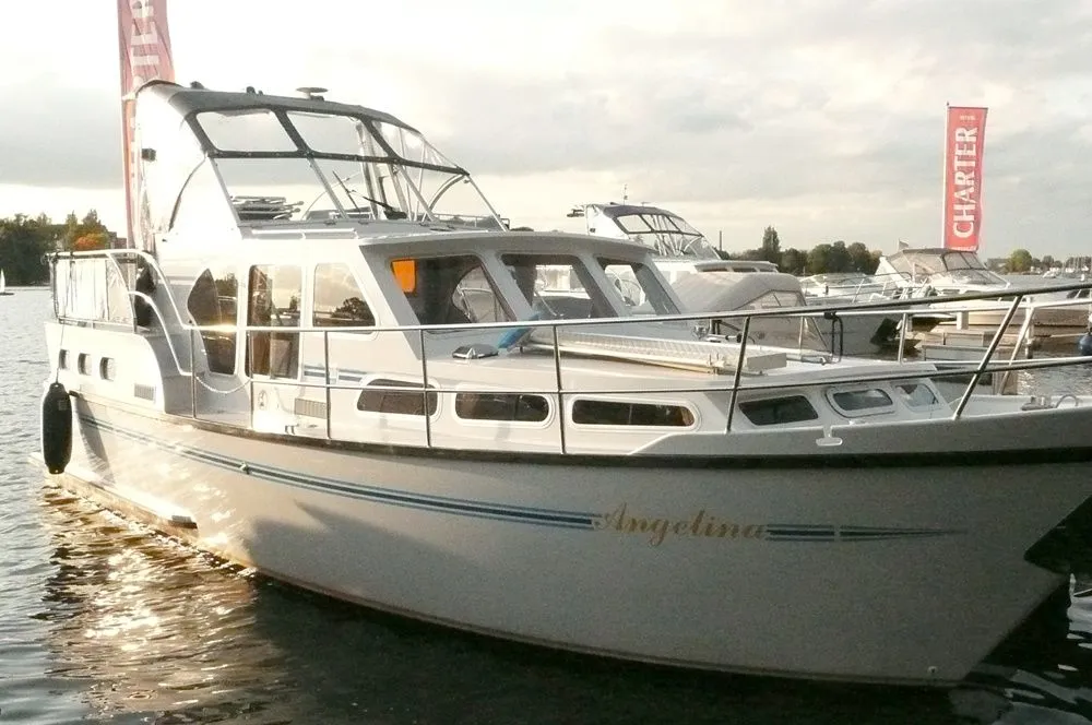 Explore Kröslin on a 10.6m Rental House Boat
