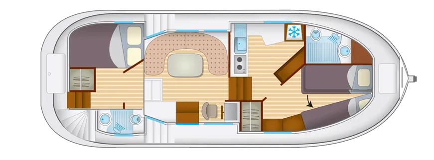 10.2m Corbigny House Boat Hire