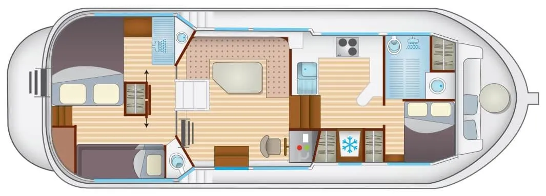 11.65m Corbigny House Boat Hire