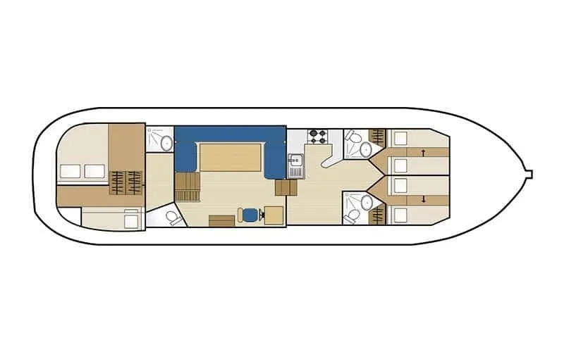 Charter a 14m House Boat in Agde