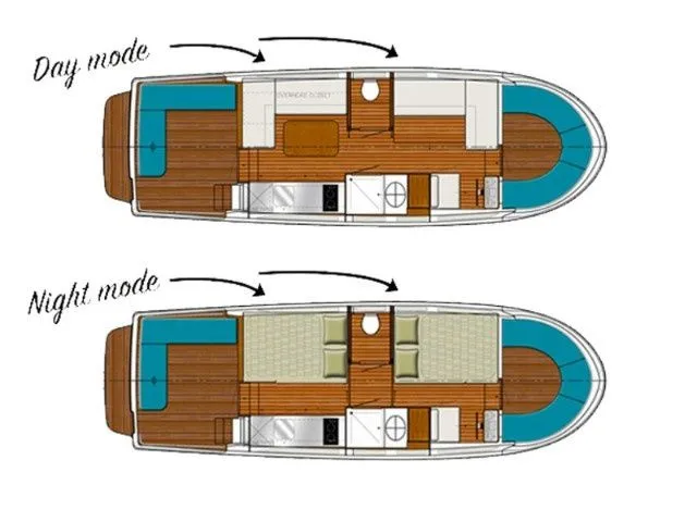Charter a 9.5m House Boat in Corbigny