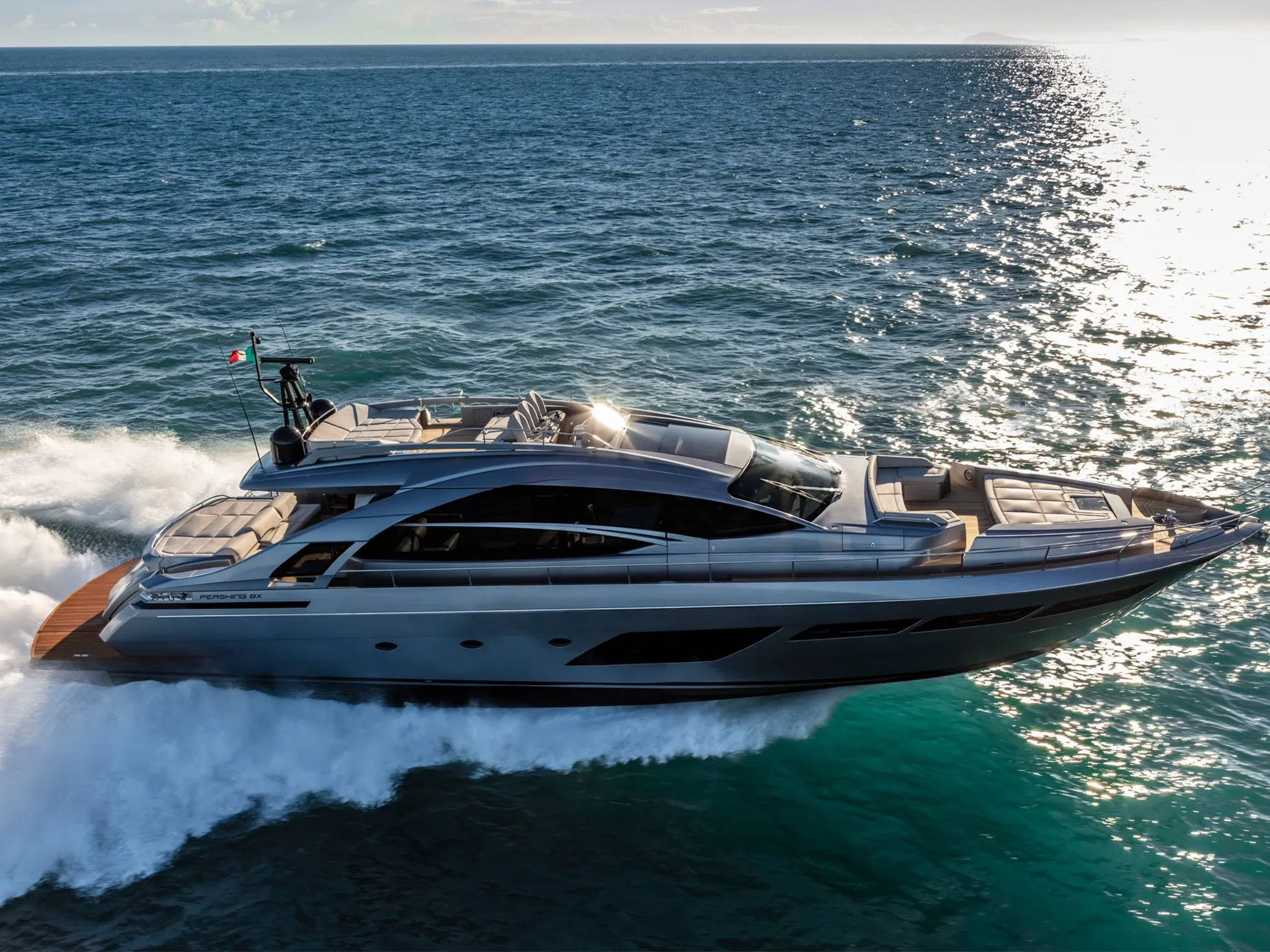 Explore Abu Dhabi on a 25.55m Rental Pershing 8X