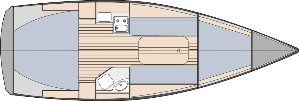 Explore Stare Sady on a 9m Phila 900 Sailing Yacht Rental