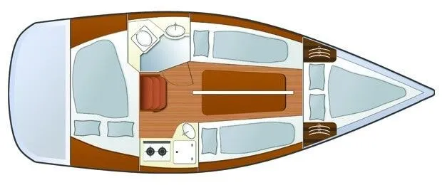 Explore Piekna Gora on a 7.49m Rental Sailing Yacht