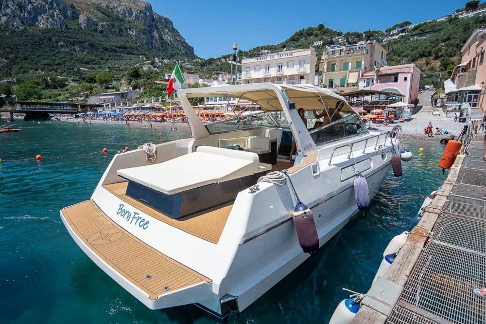 Explore Massa Lubrense on a 14.7m Rental Motor Yacht Piantoni 46