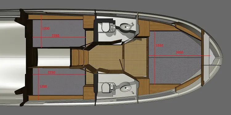 Charter a 10.38m Platinum 989 Motor Yacht in Wilkasy