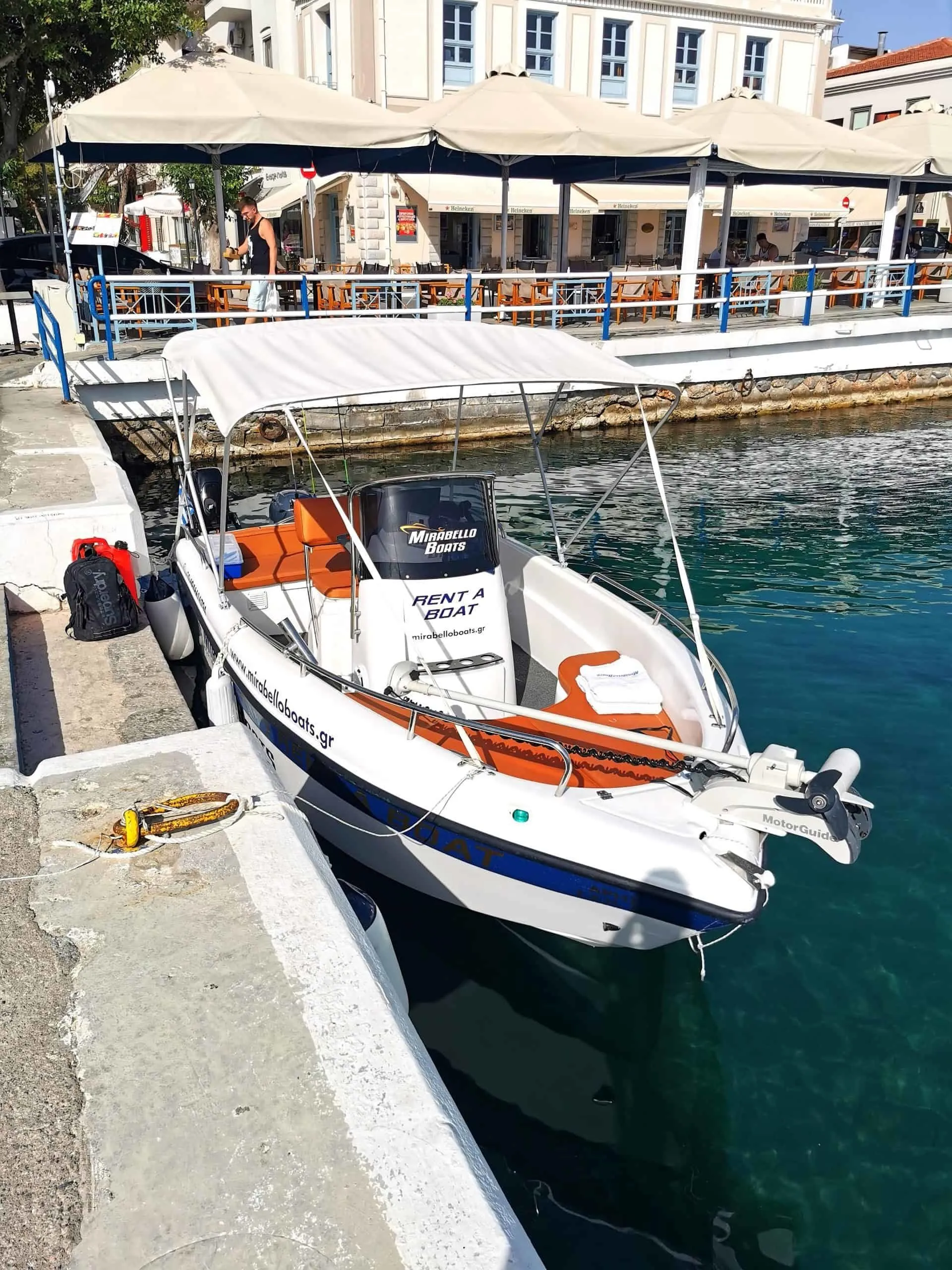 Explore Agios Nikolaos on a 5.3m Rental Motor Boat Poseidon 170cc