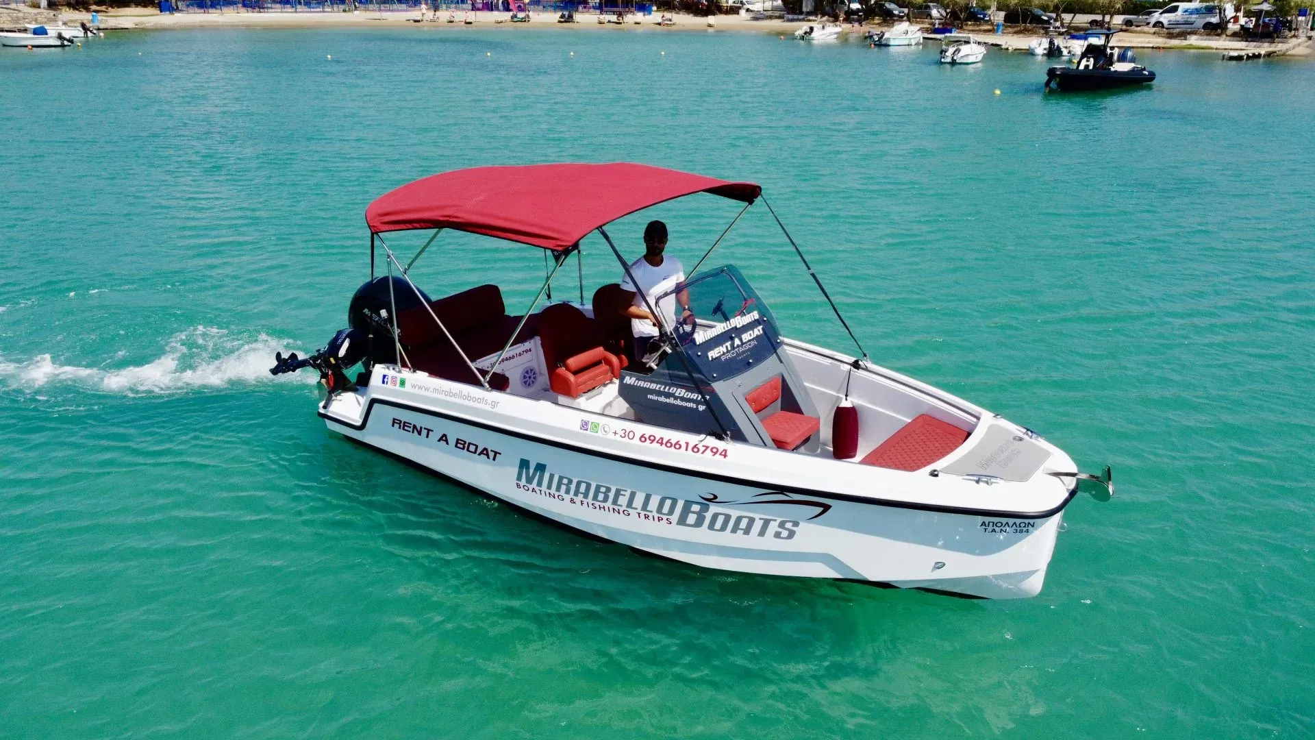Rent a 6m Motor Boat Poseidon Protagon 20 in Agios Nikolaos
