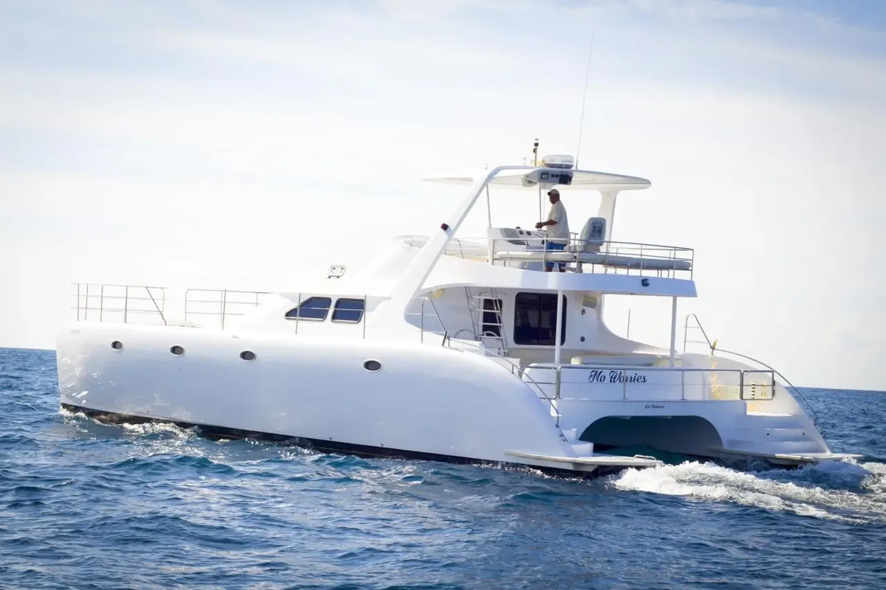 Explore La Romana on a 14.63m Rental Power Catamaran