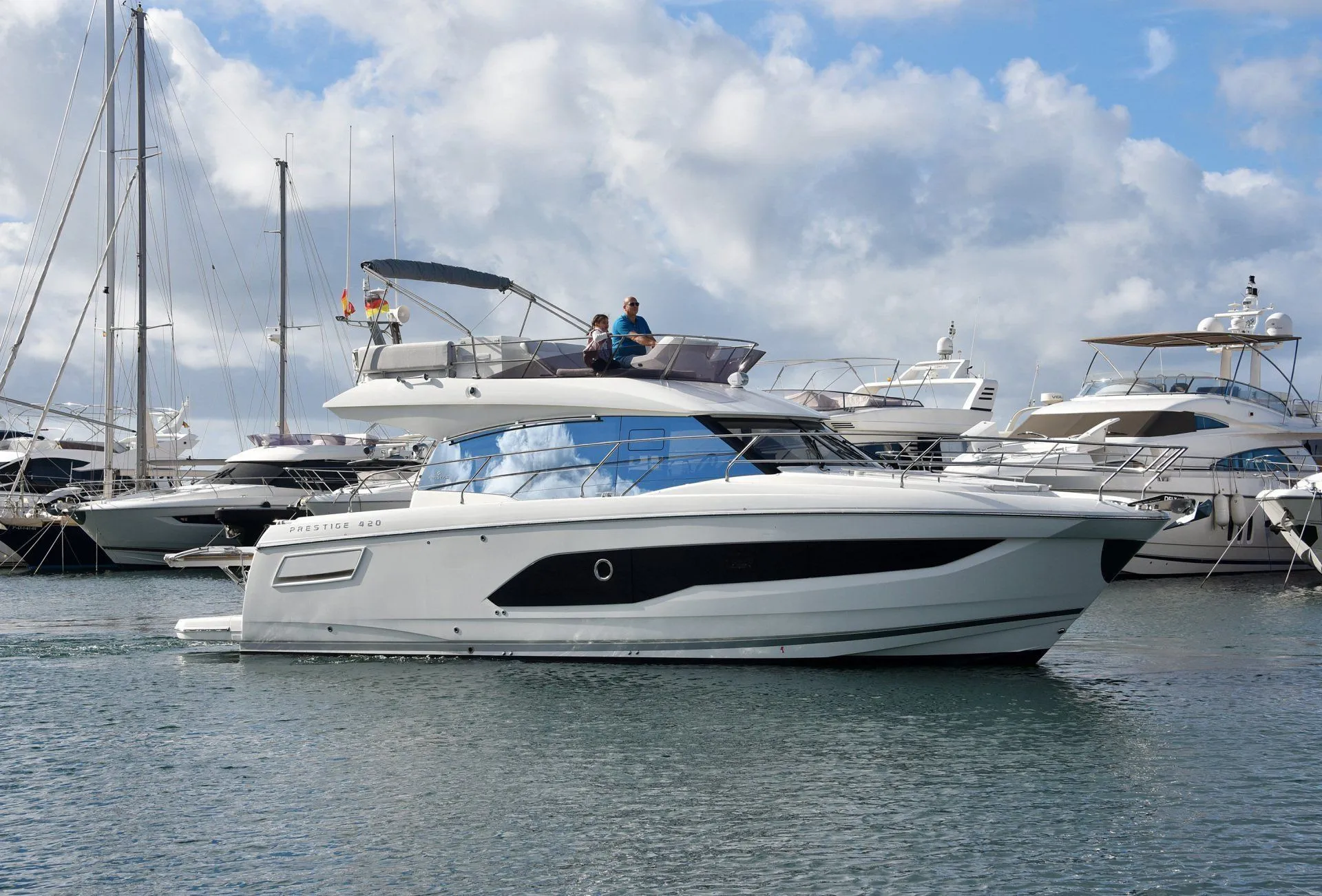 Explore Llucmajor on a 13.1m Prestige 420 Motor Yacht Rental