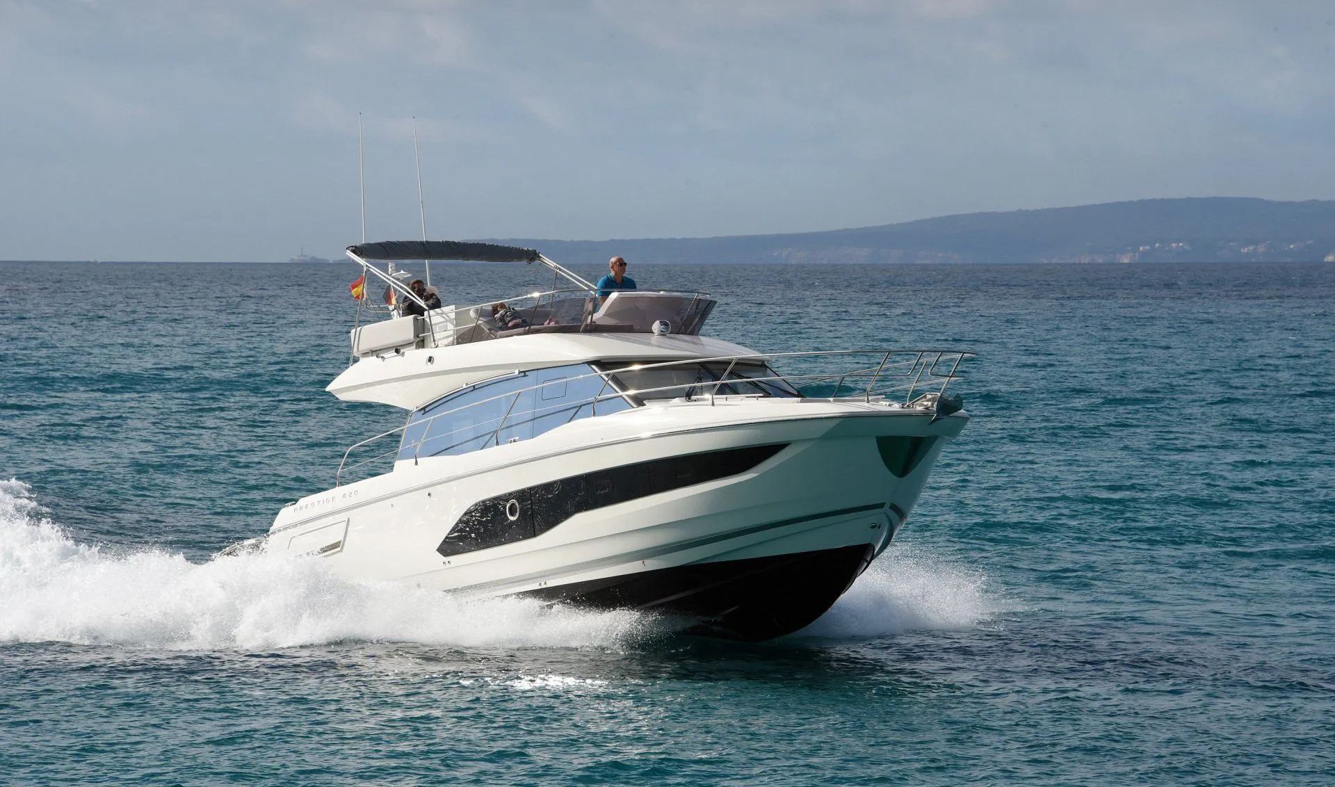 Explore Llucmajor on a 13.1m Prestige 420 Motor Yacht Rental