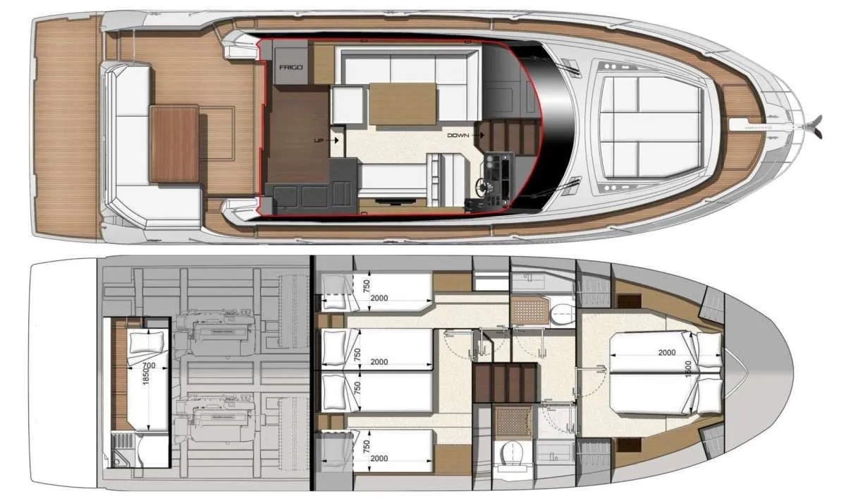 Charter a 14.29m Prestige 460 Fly in Split