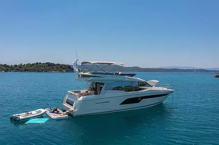 Explore Porto Heli on a 14.5m Prestige 520 F Motor Yacht Rental