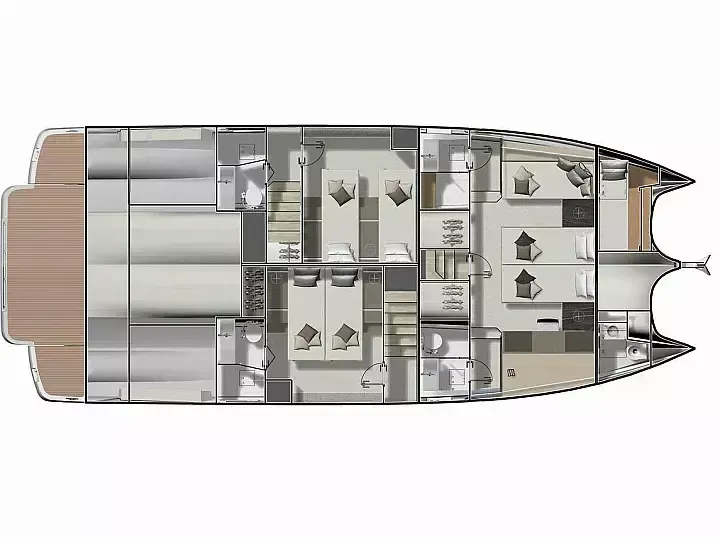 14.79m Rogoznica Power Catamaran Hire