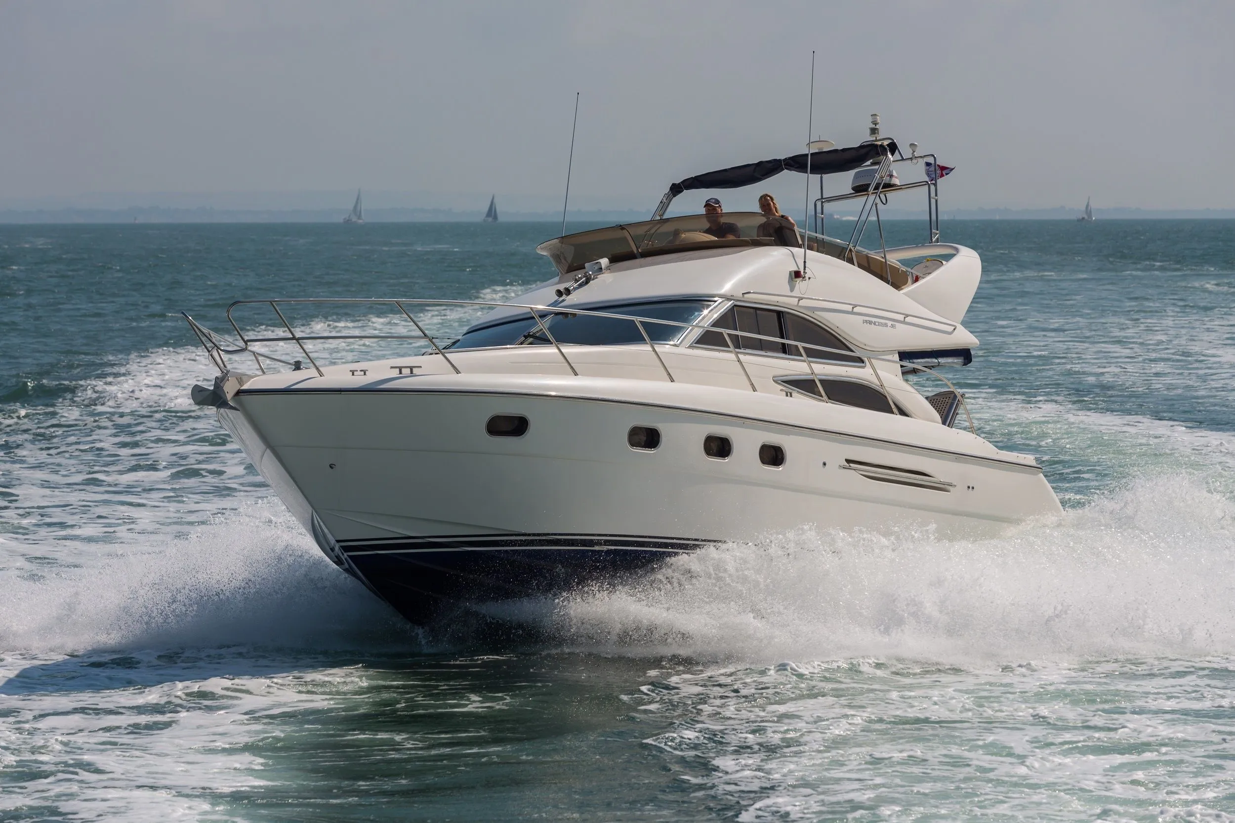 Explore Southampton on a 13.3m Princess 45 Fly Motor Yacht Rental