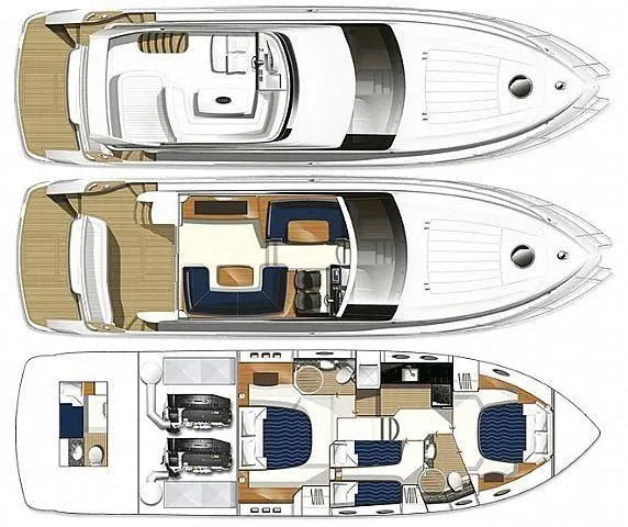 Rent a 16.57m Princess 54 Motor Yacht in Pattaya Central