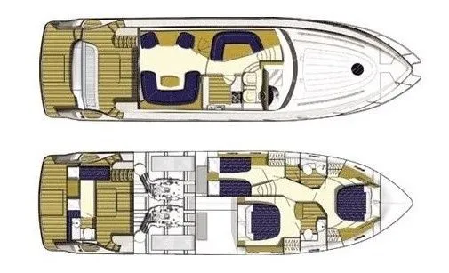 Charter a 17.68m Motor Yacht Princess 57 in Moscow
