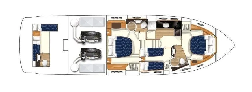 Explore Sochi on a 17.83m 3 Cabin Motor Yacht Rental