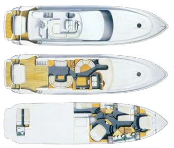 Explore Antalya on a 23m Rental Motor Yacht Princess 66