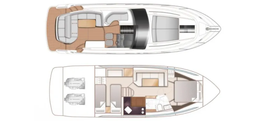 Rent a 12.98m Princess V40 in Grimaud