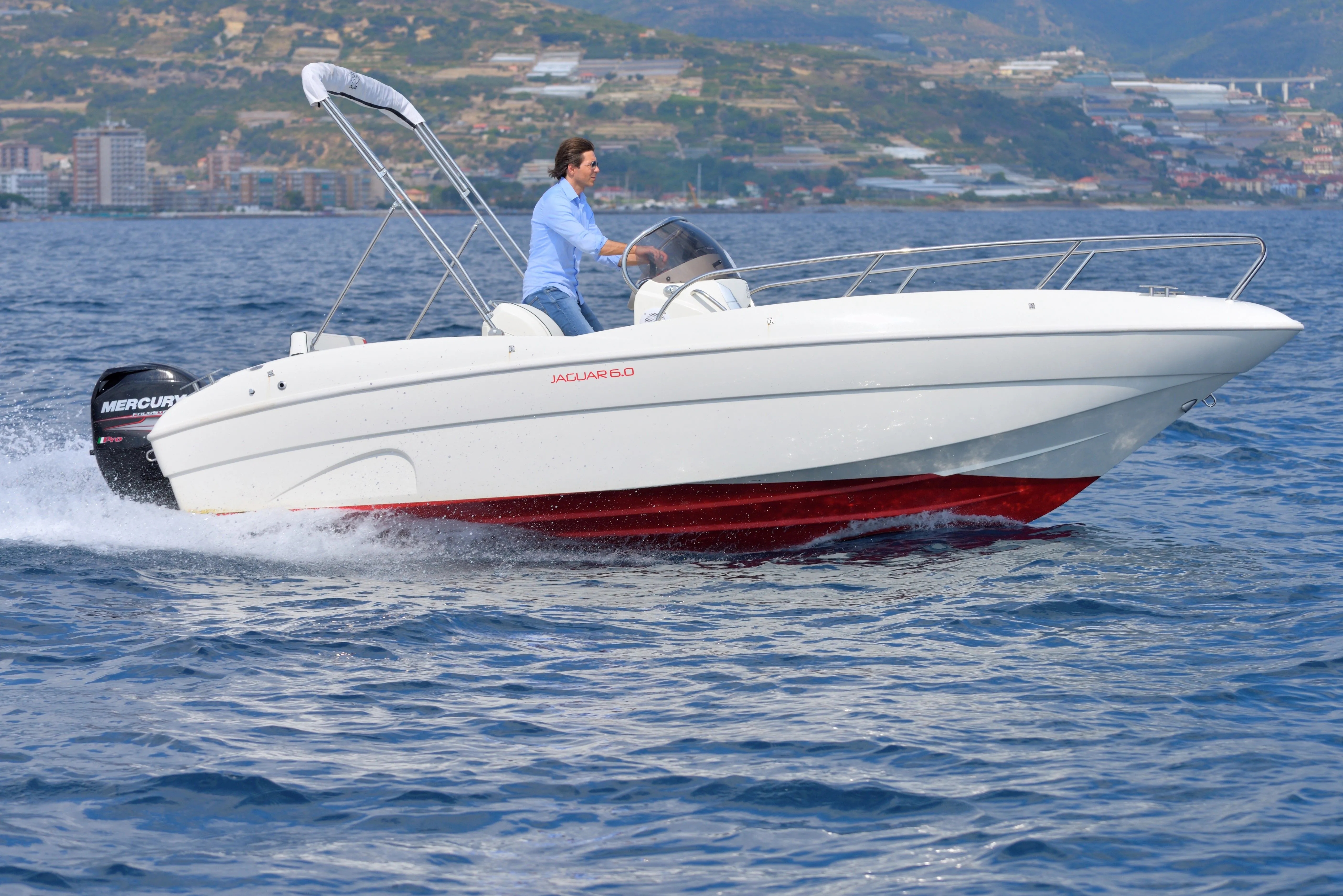 Explore Imperia on a 5.7m Rental Prua al Vento Jaguar 6.0