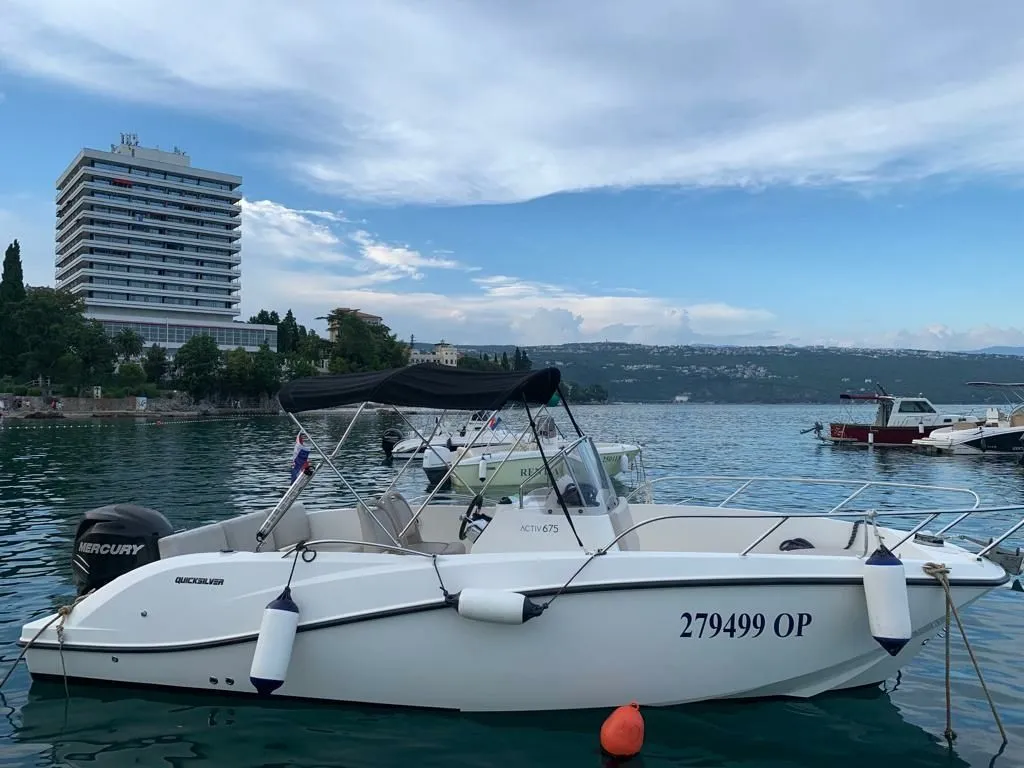 Charter a 6.75m Quicksilver 675 Open Motor Boat in Opatija