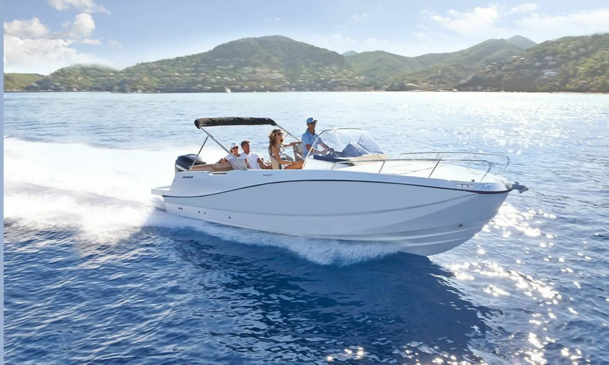 Explore Dubrovnik on a 6.75m Rental Quicksilver 675 Sundeck