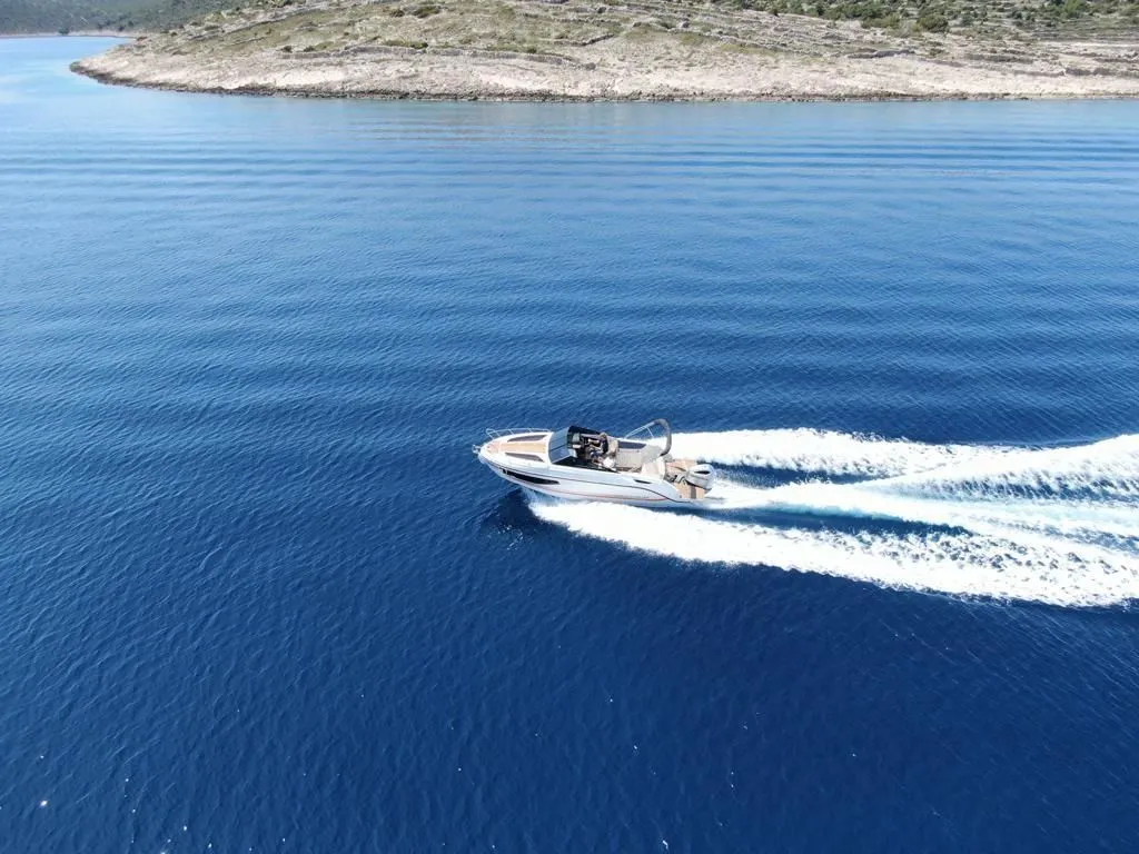 Explore Tribunj on a 7.7m Rental Motor Boat