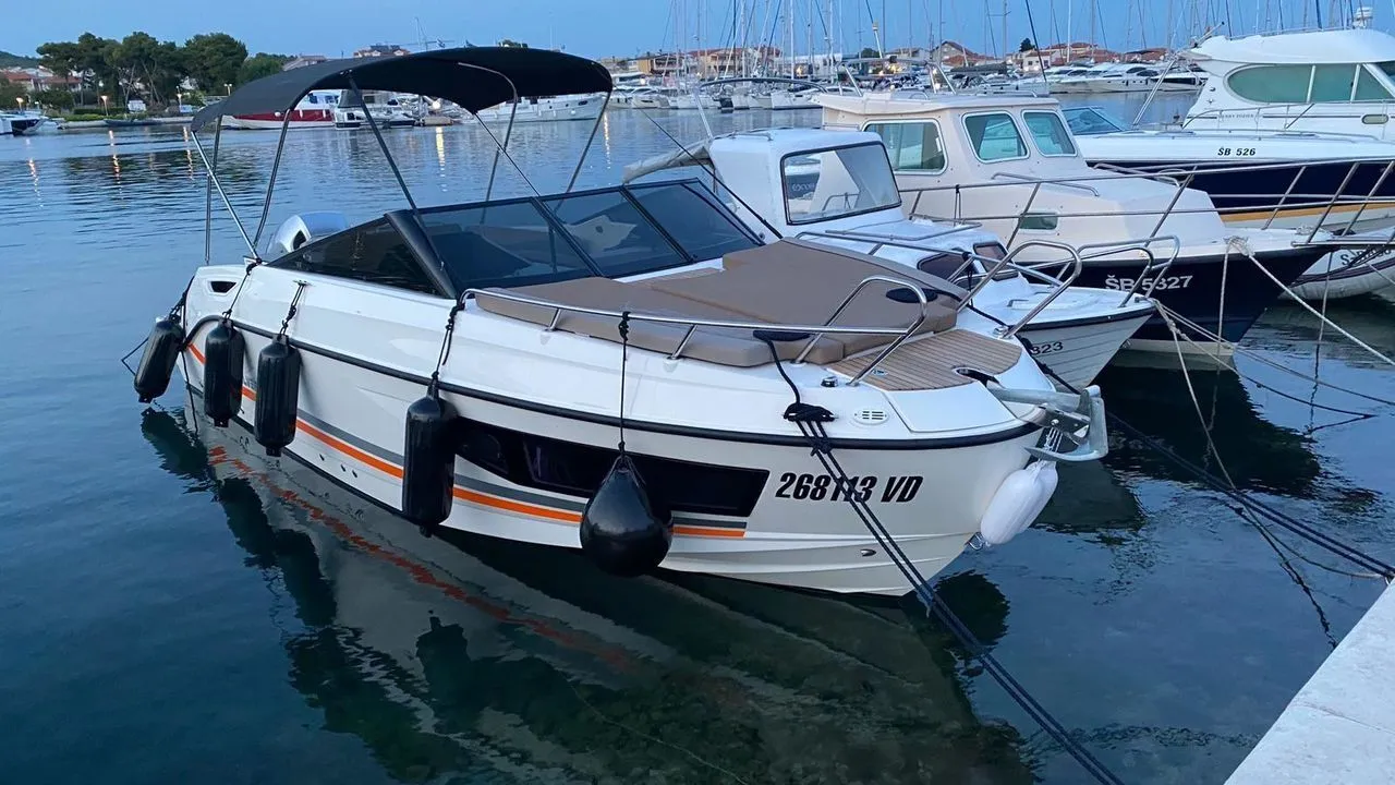 Explore Tribunj on a 7.7m Rental Motor Boat
