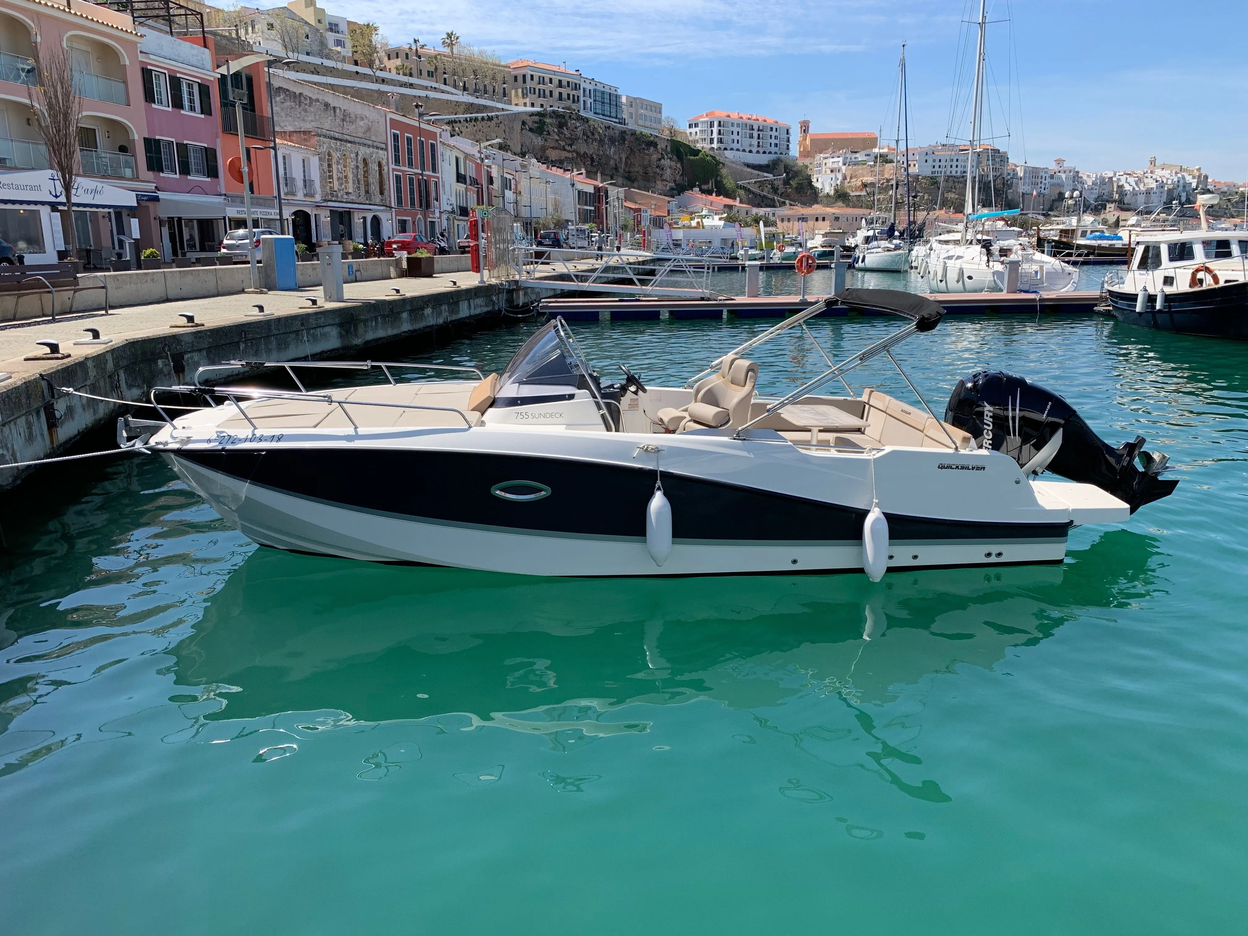 7.23m Mahón Quicksilver 755 Hire