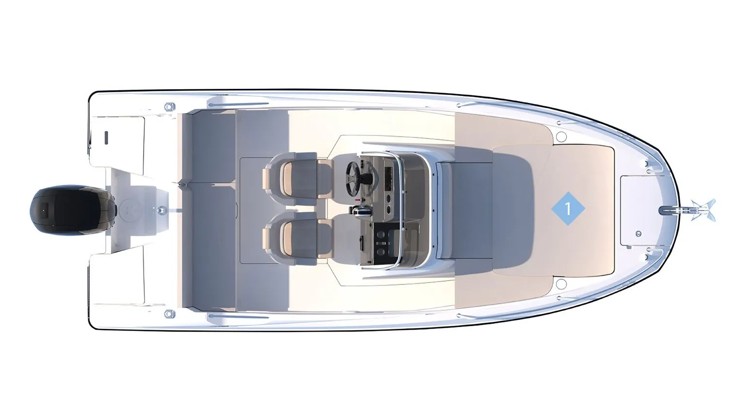 Explore Denia on a 6.05m Rental Quicksilver Activ 605 Open