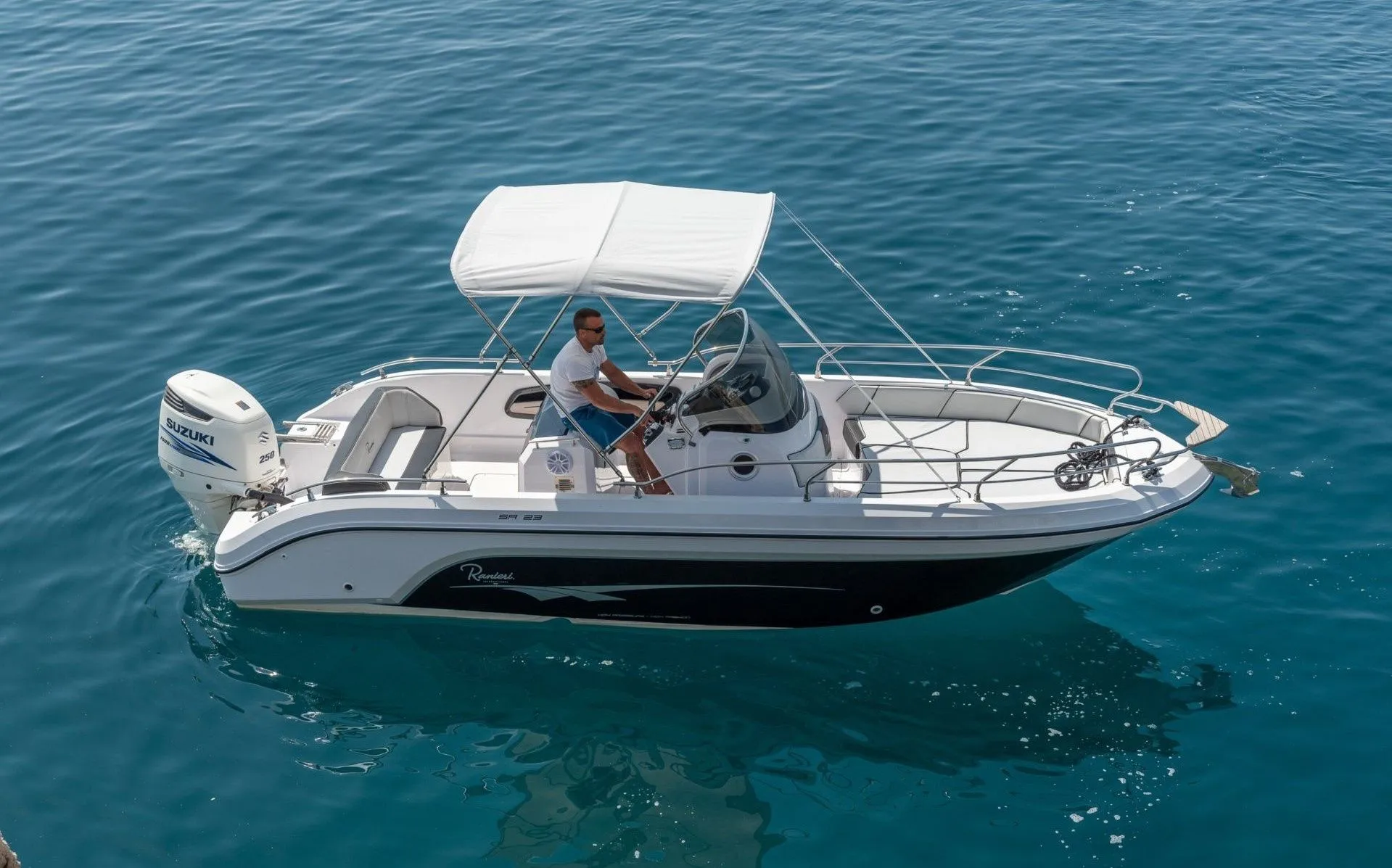 6.75m Split Ranieri Voyager 23S Hire