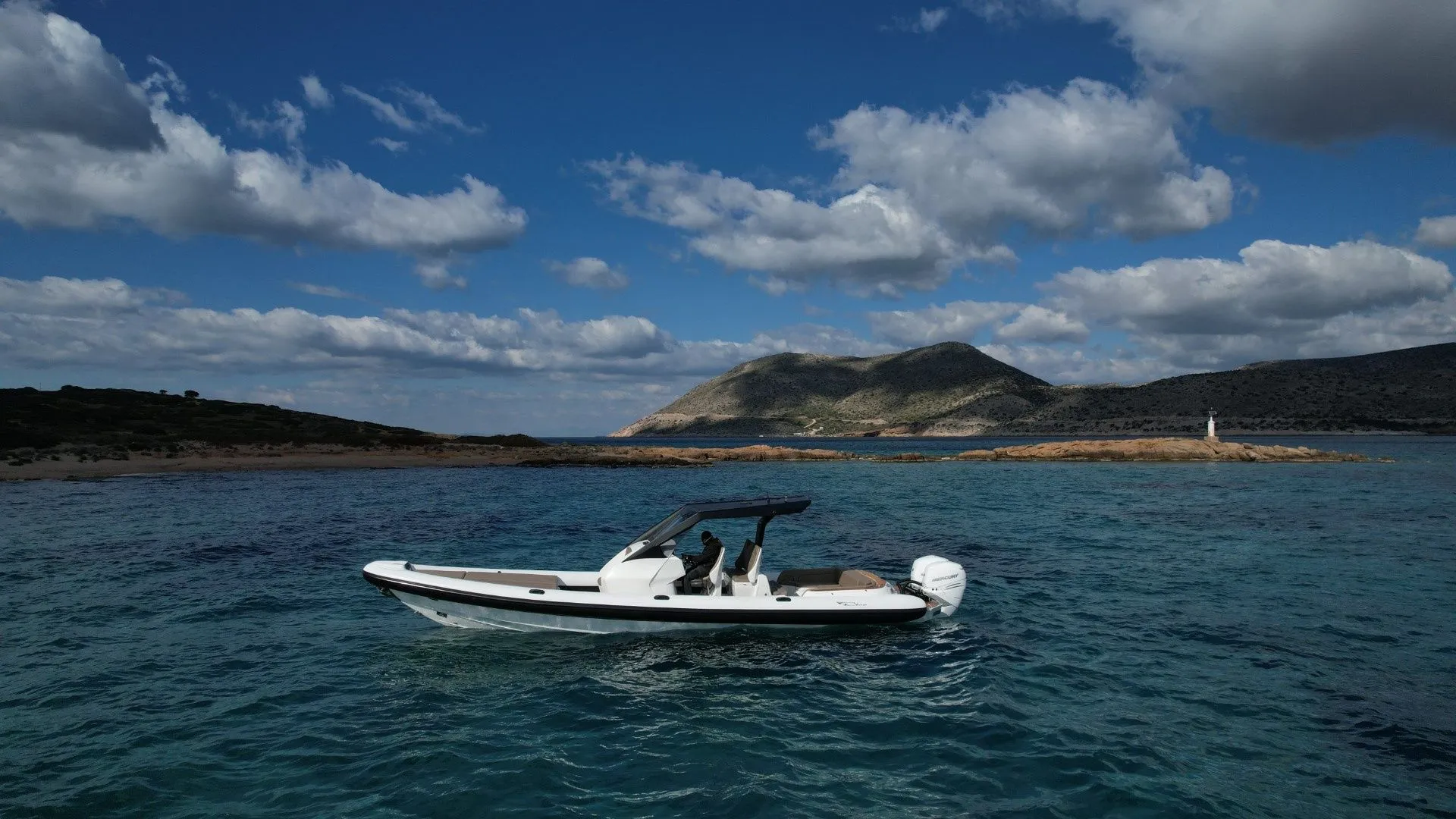 12m Sifnos Ribco Seafarer 33 Motor Boat Hire