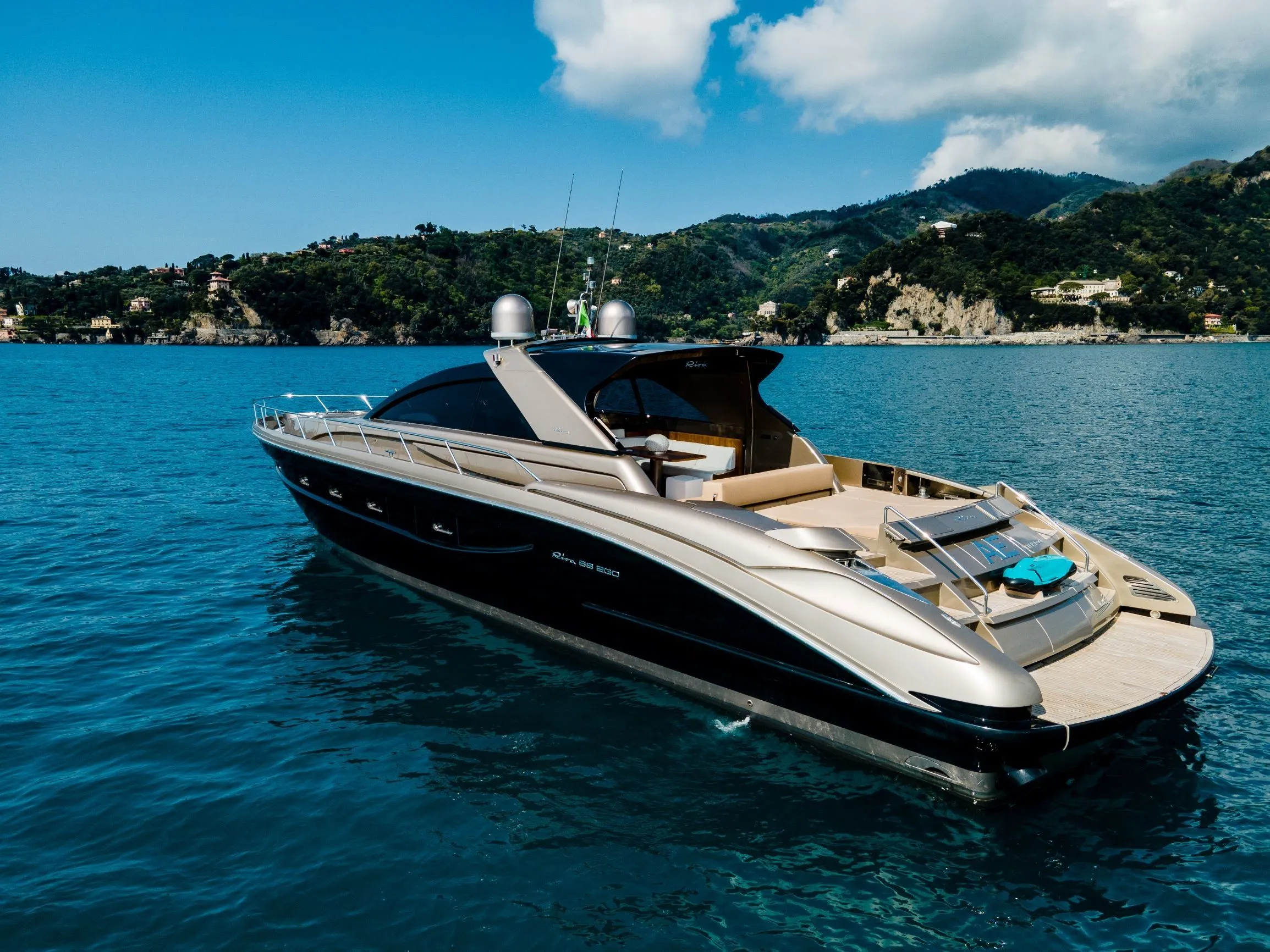 Explore Portofino on a 20.8m Riva 68 Ego Motor Yacht Rental