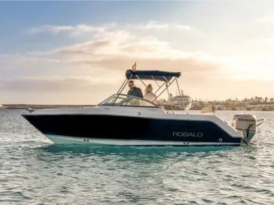 Explore Castillo del Aguila on a 6.5m Robalo R227 Motor Boat Rental