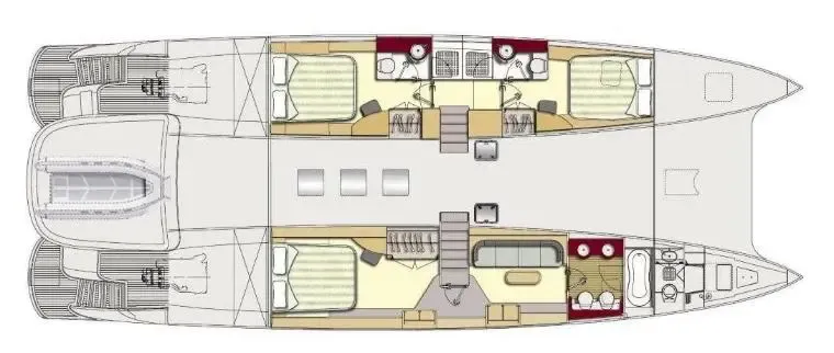 Explore Miami on a 19m Rental Power Catamaran Rodriguez 62