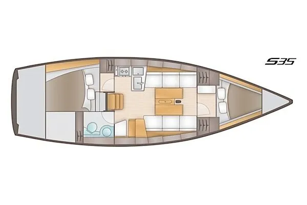 10.4m Kastela Salona 35 Sailing Yacht Hire