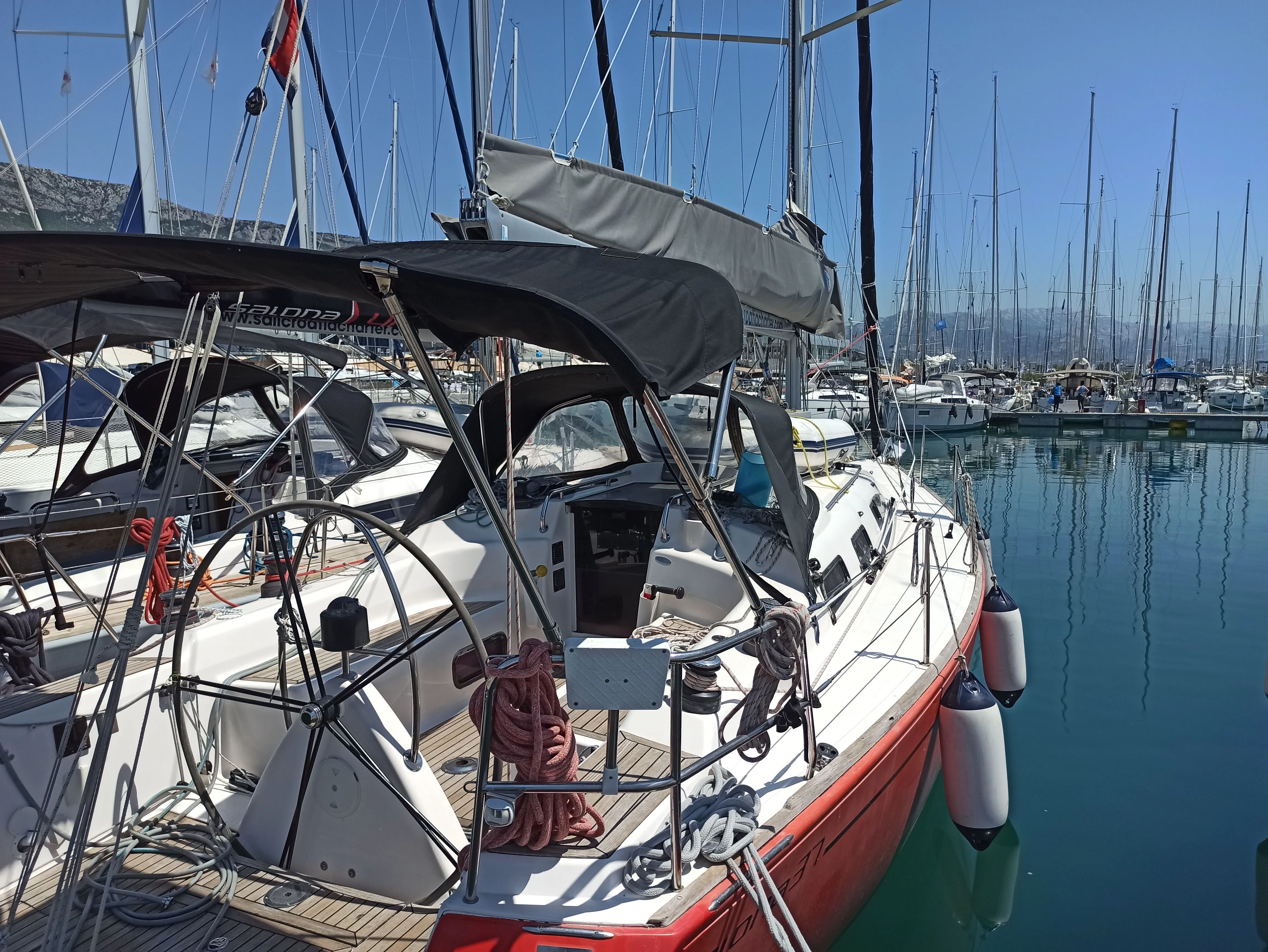 Explore Kastela on a 11.29m Rental Sailing Yacht Salona 37
